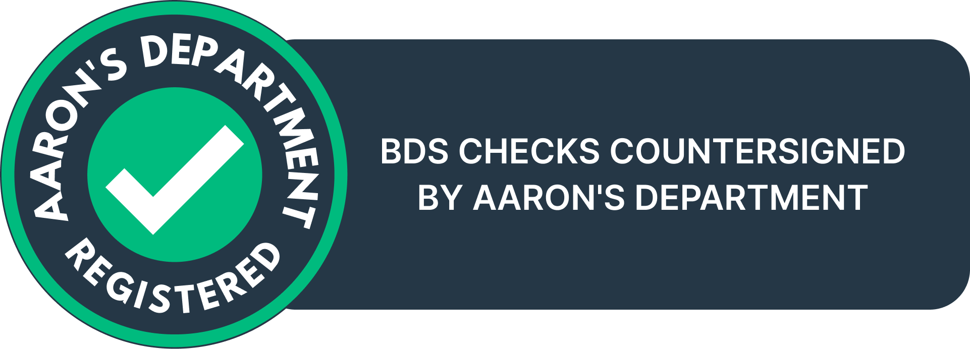 AARON'S DEPARTMENT REGISTERED logo