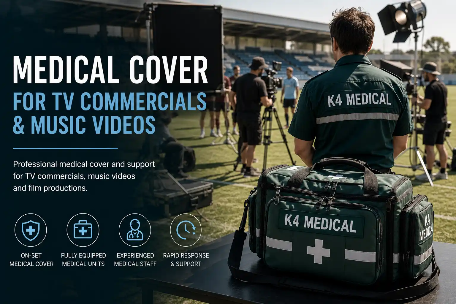 Medical cover for tv commercials